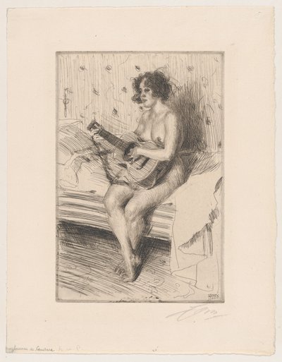 Der Gitarrenspieler von Anders Zorn