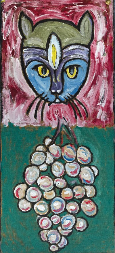 Tägliche Kunst: Katze und Trauben, 2012 von Ando Gilardi
