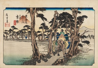 Holzschnitt - Yoshiwara Hidari Fuji, 19. Jahrhundert von Ando Hiroshige
