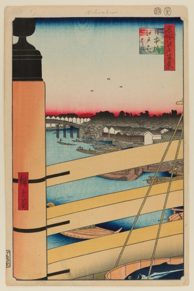 Nihonbashi Brücke und Edobashi Brücke von Ando or Utagawa Hiroshige