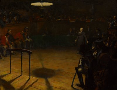 Jean Valjean vor dem Assisengericht in Arras, 1904 von André Victor Édouard Devambez