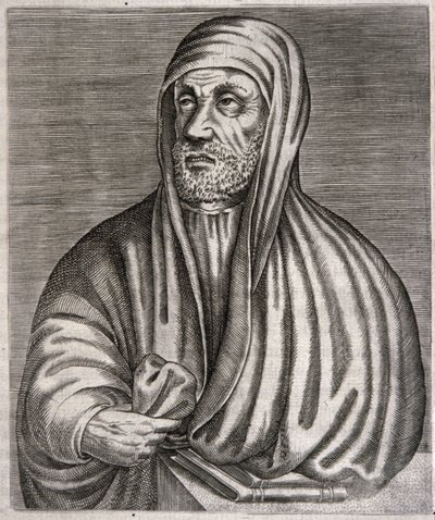 Porträt von Abu Ali al-Husain ibn Abdallah ibn Sina genannt Avicenna (Gravur) von Andre (after) Thevet