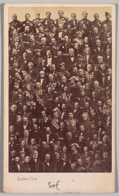 Ohne Titel (Französische Militärhelden und politische Führer) von Andre Adolphe Eugene Disderi
