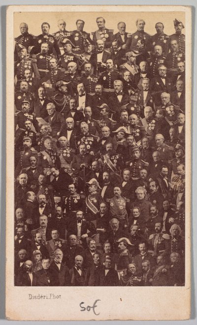 Unbetitelt Französische Militärhelden und politische Führer, Mitte der 1860er Jahre von Andre Adolphe Eugene Disderi