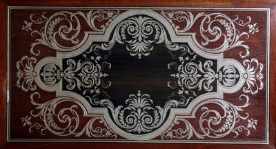 Dekoration auf der Innenseite der Ebenholzschranktür, von Andre-Charles Boulle, Frankreich von Andre Charles Boulle