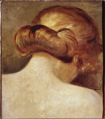 Nacken einer blonden Frau mit Dutt. Gemälde von André Derain (1880-1954) 1928 Paris. Georges Pompidou Nationales Zentrum für Kunst und Kultur von Andre Derain