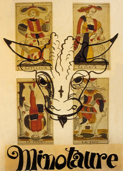 Titelblatt der französischen surrealistischen Zeitschrift "Minotaure" von Andre Derain