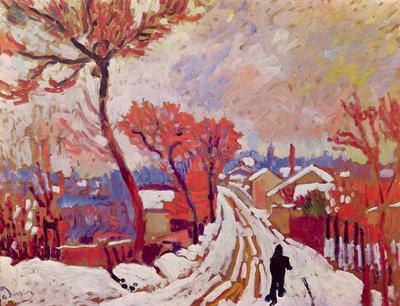 Landschaft im Schnee von Andre Derain