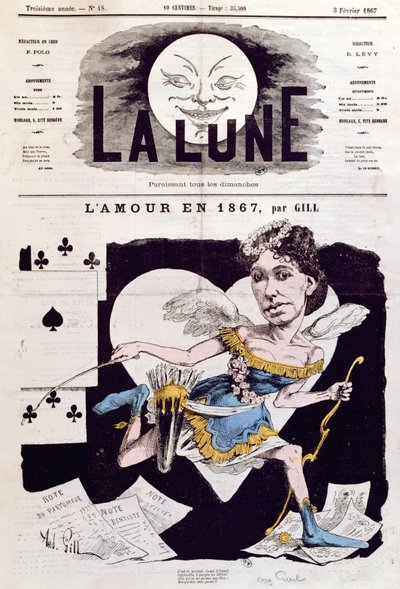 Karikatur von Cora Pearl (1842-ca. 1886) aus 