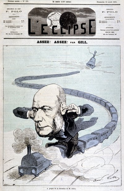 Karikatur über den Rücktritt von Herrn Grévy - von Gill, in „L