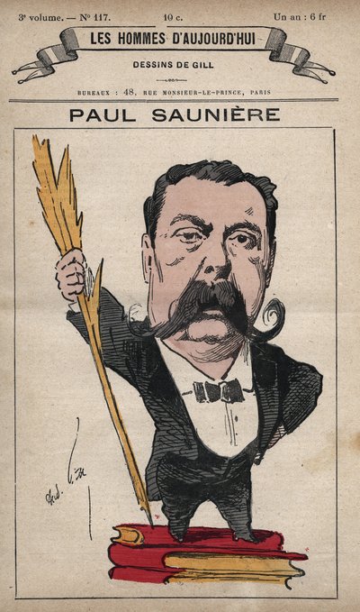 Karikatur von Paul Saunière (1827-1894) aus 