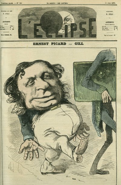 Ernest Picard (1821-1877), französischer Politiker. Titelblatt in „L