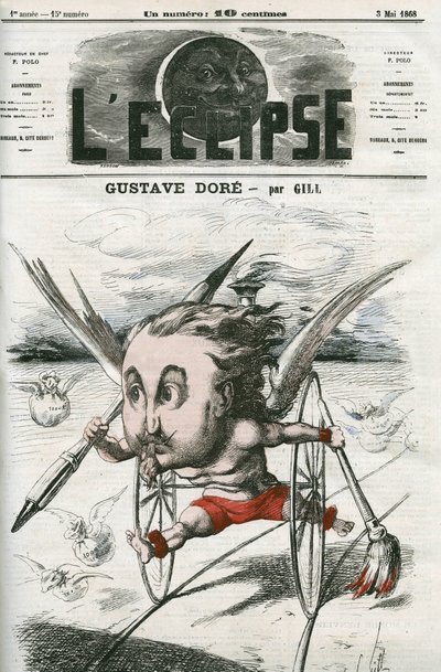 Gustave Doré (1832-1883), französischer Maler, Illustrator und Karikaturist. Titelblatt in „L