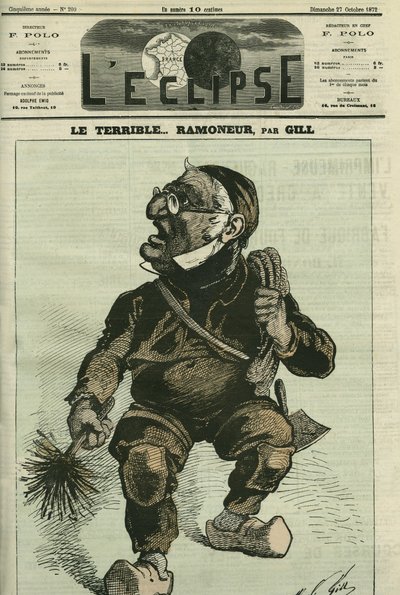 Der schreckliche Schornsteinfeger, Adolphe Thiers (1797-1877), französischer Historiker und Staatsmann von Andre Gill