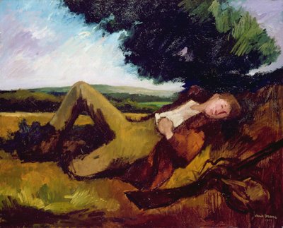 Die Ruhe des Jägers oder Der schlafende Jäger, 1929 von Andre Mare