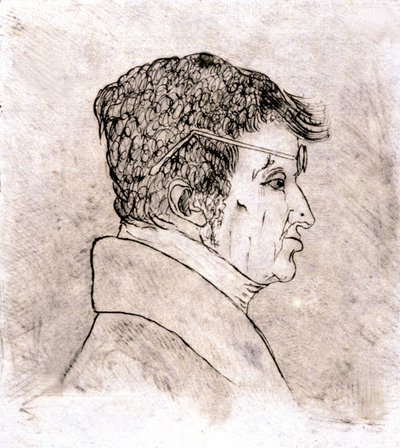 Andre Marie Ampere, Selbstporträt ca. 1805-1810 von Andre Marie Ampere