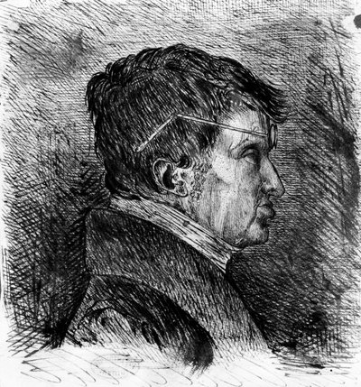 Selbstporträt von Andre Marie Ampere, 19. Jahrhundert (Gravur) von Andre Marie Ampere