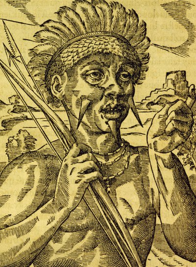 Häuptling eines Kannibalenstammes von Andre Thevet