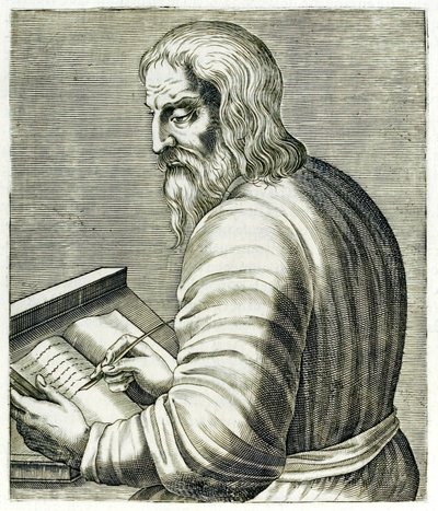 Georg von Trebizond, aus „Wahre Porträts“ von André Thévet, veröffentlicht 1594 von Andre Thevet