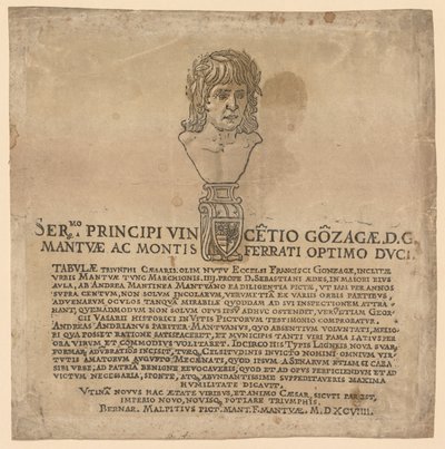 Der Triumph von Julius Caesar: Frontispiz von Andrea Andreani