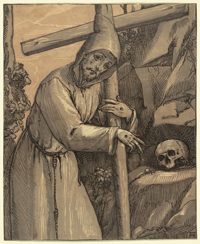 Heiliger Franz von Assisi von Andrea Andreani, after Alessandro Casolani