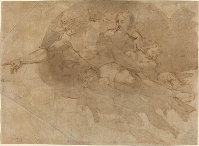 Gottvater in Herrlichkeit von Andrea Boscoli after Michelangelo