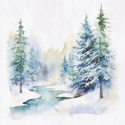 Winterwaldstrom von Andrea Haase