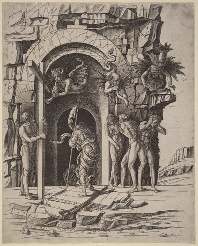 Abstieg in die Vorhölle von Andrea Mantegna