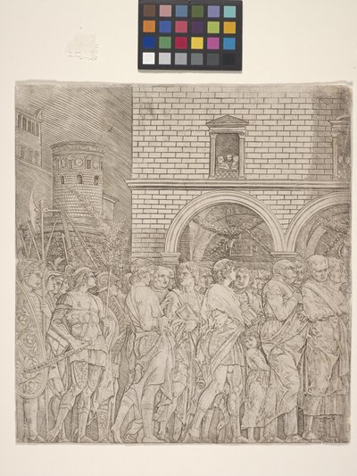 Die Senatoren - Der Triumph von Julius Caesar von Andrea Mantegna