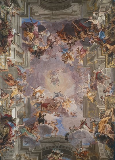 Der heilige Ignatius in der Glorie von Andrea Pozzo
