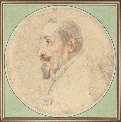 Papst Alexander VII Zeichnung von Andrea Sacchi