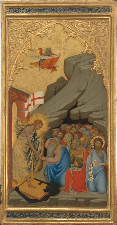 Szenen aus der Passion Christi: Der Abstieg in die Vorhölle [rechtes Panel] von Andrea Vanni
