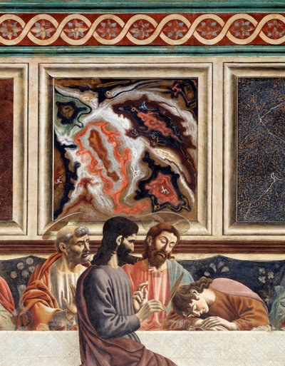 Das letzte Abendmahl (Detail) von Andrea del Castagno