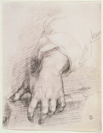 Studie einer Hand für die Madonna der Harfe von Andrea del Sarto