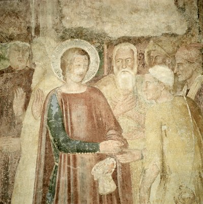 Detail von St. Ranieri im Heiligen Land, Mitte des 14. Jahrhunderts von Andrea di Bonaiuto