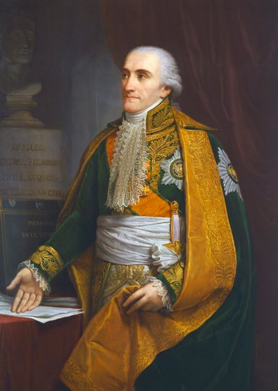 Porträt von Luigi Giuseppe Arborio di Gattinara (1754-1828), Marquis von Breme, Innenminister des Königreichs Italien, Gemälde von Andrea Appiani von Andrea the Elder Appiani