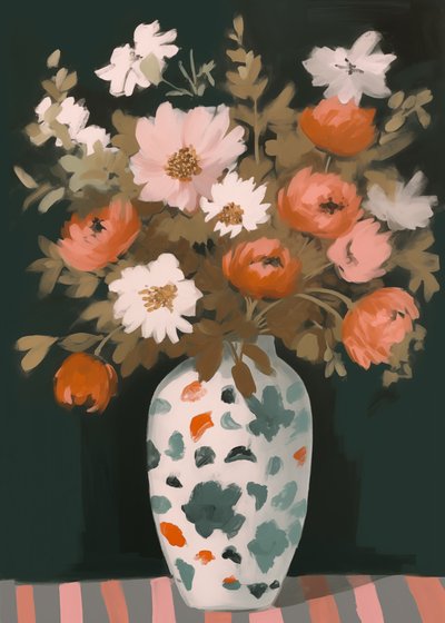 Lebendige Blumen in Vase von Andreas Magnusson