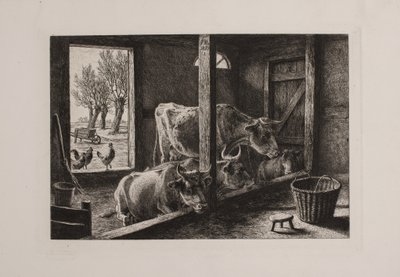 Ein Kuhstall von Andreas Peter Madsen