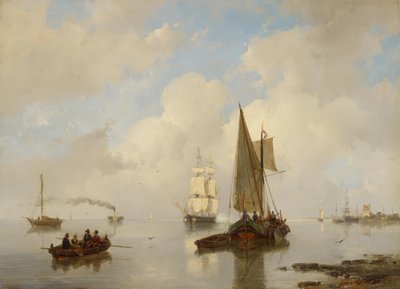 Zeeuwse Ströme bei stillem Wetter von Andreas Schelfhout