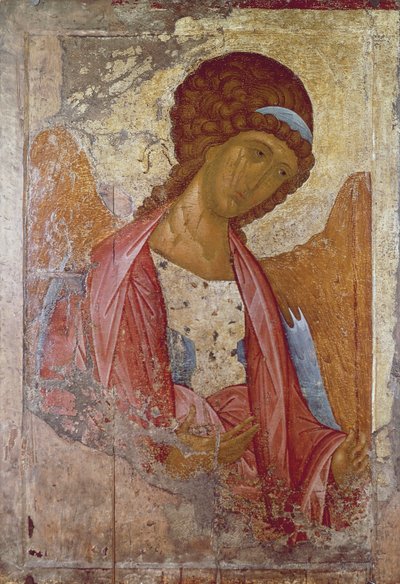 Der Erzengel Michael, von Andrei Rublev, zwischen 1410 und 1420 gemalt, Ikone von Andrei Rublev
