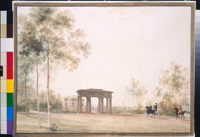 Tor zum Park in Zarskoje Selo von Andrei Yefimovich Martynov
