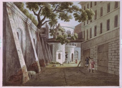 Der Hof des Hauses von Pavel Gagarin von Andrei Yefimovich Martynov