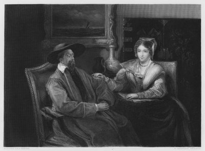 Trockene Lektüre, nach dem Bild in der Vernon-Galerie (Stich) von Andrew (after) Geddes