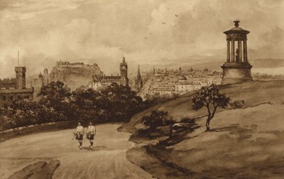 Edinburgh: Vom Dugald Stewart Monument, Calton Hill von Andrew Allan