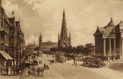 Edinburgh: Princes Street vom Mound aus von Andrew Allan