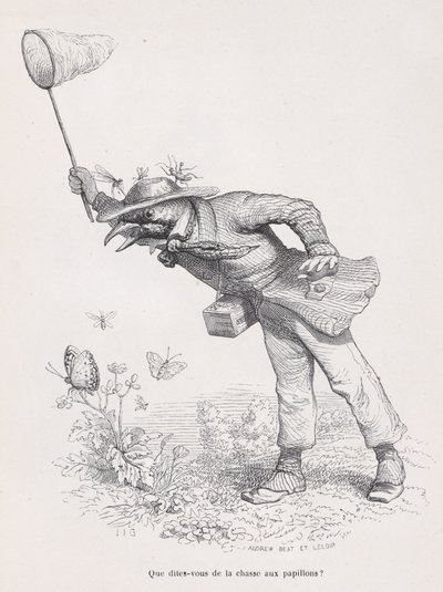 Was sagen Sie zur Schmetterlingsjagd aus Szenen aus dem privaten und öffentlichen Leben, ca. 1837-47 von Andrew Best Leloir