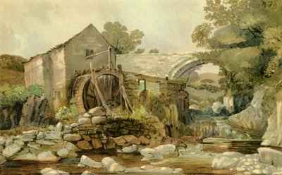 Mühlenbrücke und Wasserfall von Andrew Hunt