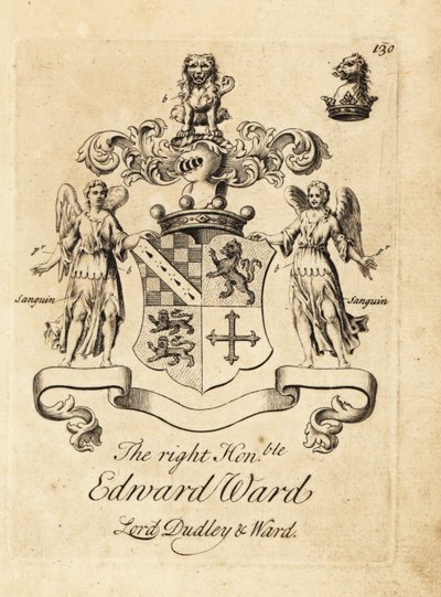 Wappen des hochverehrten Edward Ward, 9. Baron Dudley, 4. Baron Ward von Andrew Johnston