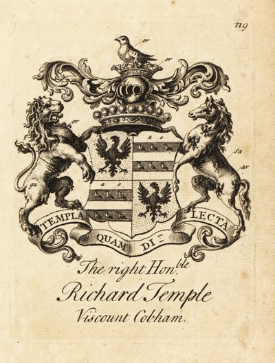 Wappen des hochverehrten Richard Temple von Andrew Johnston