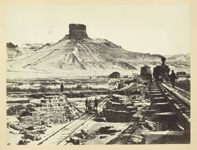 Citadel Rock, Green River Valley von Andrew Joseph Russell